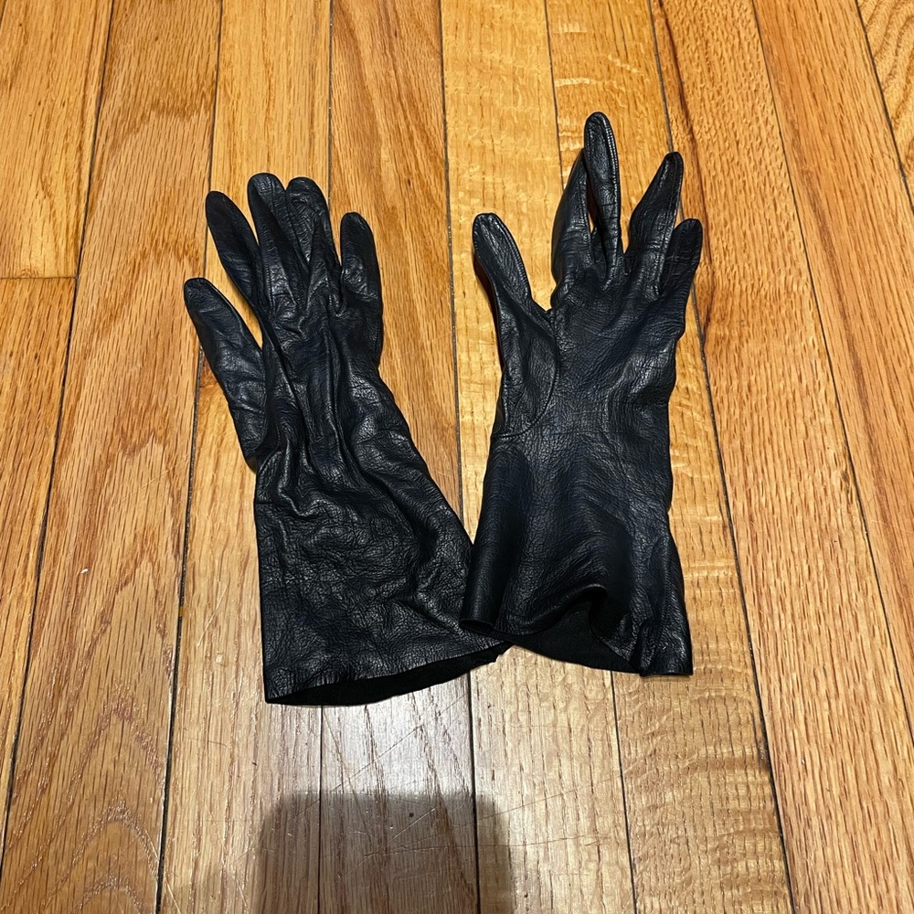 Vintage French Leather Silk HandCut Evening Formal Wedding guest Prom Whimsygoth